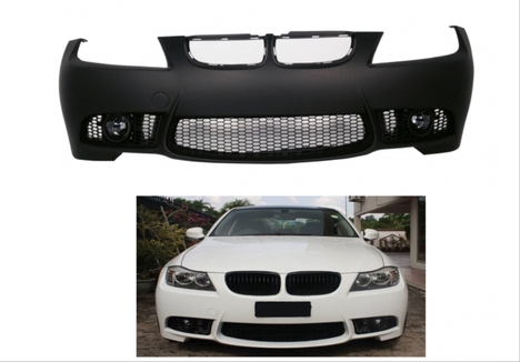 BMW 3 SERISI E90 2005-2008 IÇIN UYUMLU M3 GÖRÜNÜM ÖN TAMPON + PANJUR (SIS LAMBALARI DAHIL)